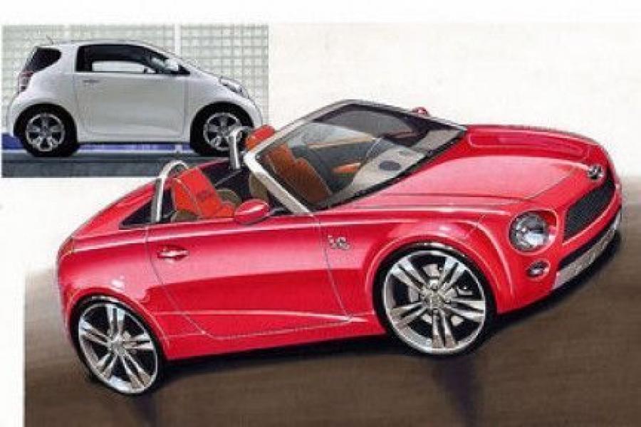  Toyota iQ Spyder Concept Sketches 2009 года  (фото 2 из 2)